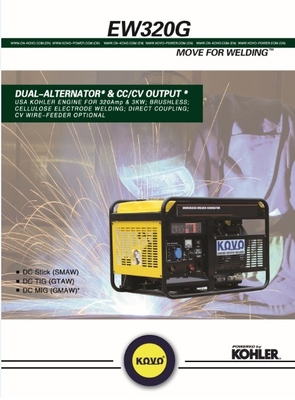 DC MOTOR KOVO EW320G Gasoline Welding Generator Machine for Groupe Autonome De Soudage