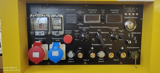 80% Rated Duty Cycle 40°C KOVO EW400DST Engine Driven Diesel Welder Motosoldadoras