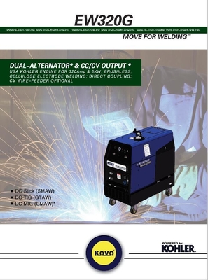 KOVO GASOLINE EW320G R Welding Machine for Power Generation Durable 930*620*640MM